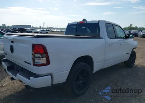 2022 Ram 1500 Big Horn Quad Cab 4X4 6'4 Box из США, поврежденный, VIN 1C6SRFBT4NN138523